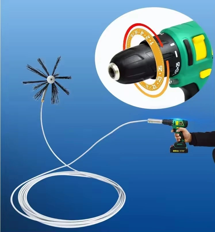 High-Quality Drill Powered Dryer Vent Cleaning Kit